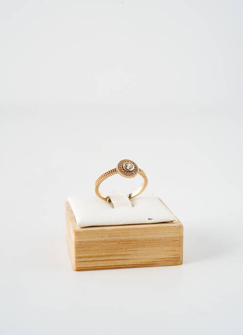 Bague ornement oxyde de zirconium or LA COQUE DE NACRE femme