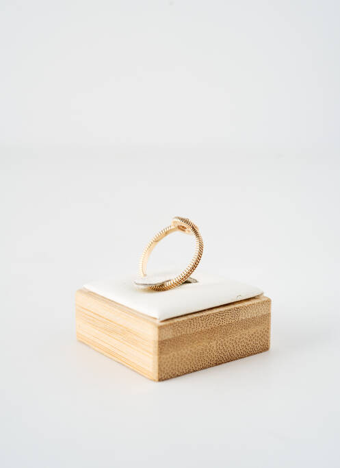 Bague ornement oxyde de zirconium or LA COQUE DE NACRE femme