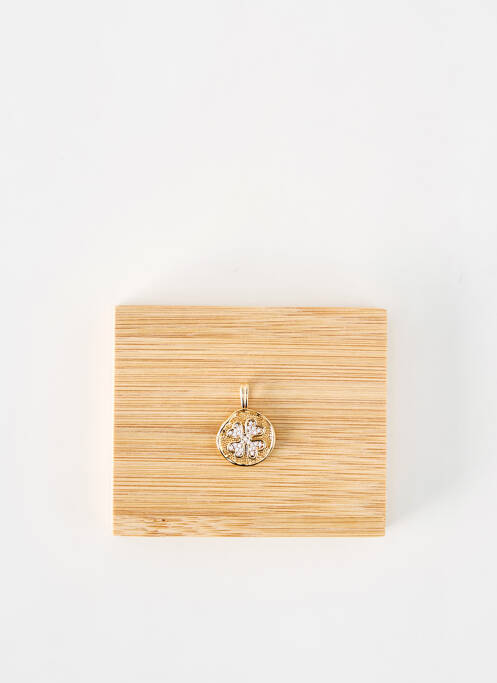 Pendentif ornement oxyde de zirconium or LA COQUE DE NACRE femme