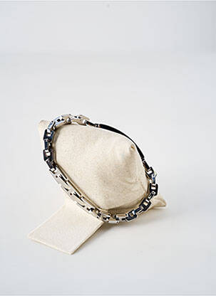 Bracelet fermeture fermoir clips argent LOTUS femme