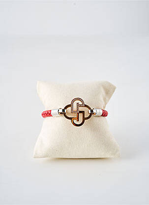 Bracelet matériaux cuir rouge CHARLES JOURDAN femme