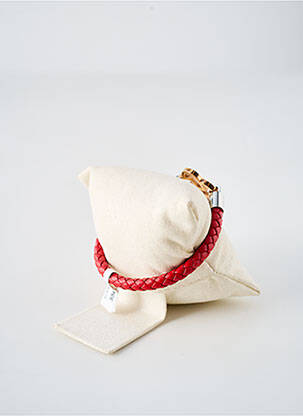 Bracelet matériaux cuir rouge CHARLES JOURDAN femme