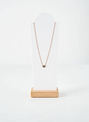 Collier matériaux plaqué or rose ROBBEZ MASSON femme
