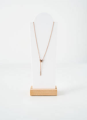 Collier matériaux plaqué or rose ROBBEZ MASSON femme