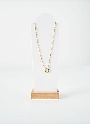 Collier matériaux argent or SIF JAKOBS femme