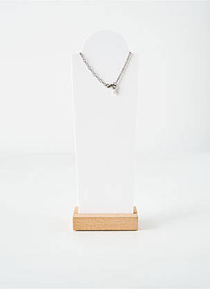 Collier ornement oxyde de zirconium or LOTUS femme