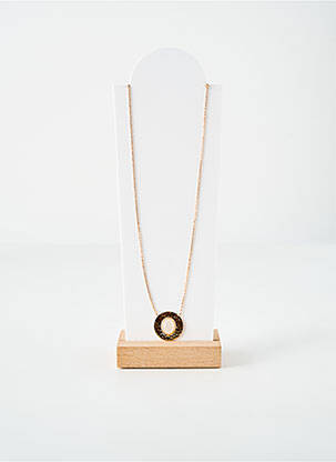 Collier ornement pierre or LA COQUE DE NACRE femme