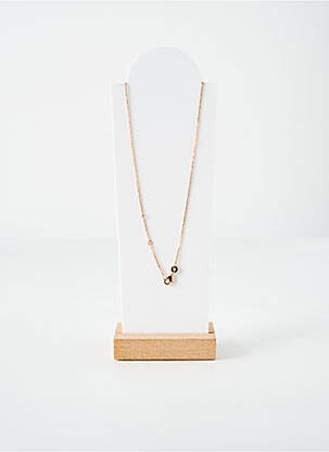 Collier ornement pierre or LA COQUE DE NACRE femme