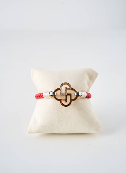 Bracelet matériaux cuir rouge CHARLES JOURDAN femme