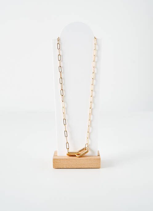 Collier matériaux plaqué or or LA COQUE DE NACRE femme