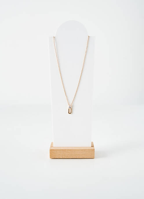 Collier matériaux plaqué or or LA COQUE DE NACRE femme