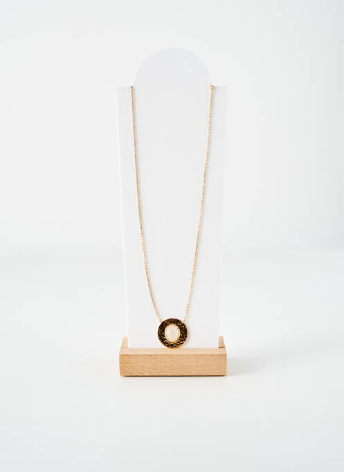Collier matériaux plaqué or or LA COQUE DE NACRE femme