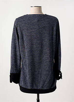 Pull tissage chiné manches longues gris GUY DUBOUIS femme