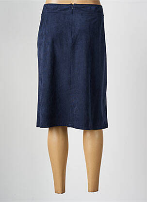 Jupe mi-longue stretch bleu FRANK WALDER femme