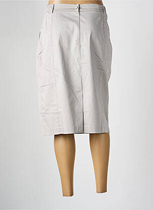 Jupe mi-longue taille à pinces gris JEAN DELFIN femme
