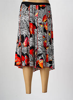 Jupe mi-longue coupe évasée noir FRANCE RIVOIRE femme