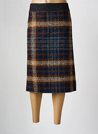 Jupe mi-longue coupe droite bleu SOMMERMANN femme