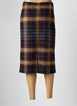 Jupe mi-longue coupe droite bleu SOMMERMANN femme