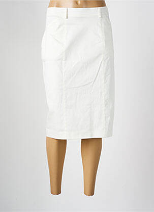 Jupe mi-longue taille à pinces beige JEAN DELFIN femme