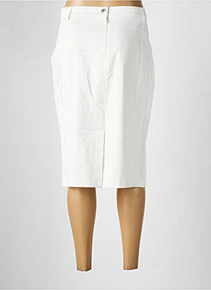 Jupe mi-longue taille à pinces beige JEAN DELFIN femme