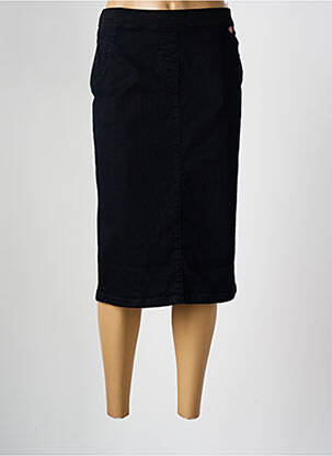 Jupe mi-longue stretch noir TONI femme