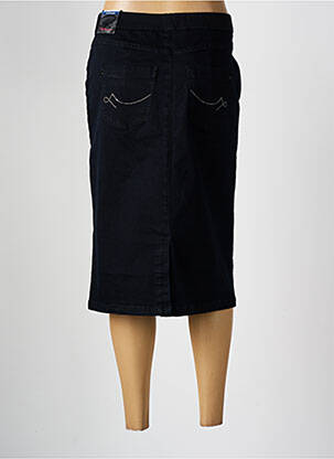 Jupe mi-longue stretch noir TONI femme