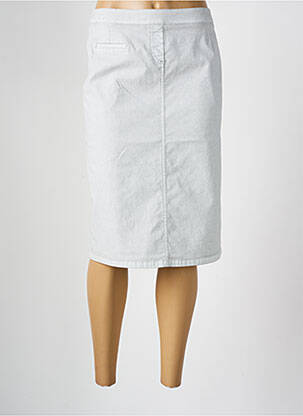 Jupe mi-longue stretch gris FRANK WALDER femme