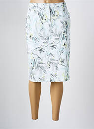 Jupe mi-longue taille haute blanc FRANK WALDER femme