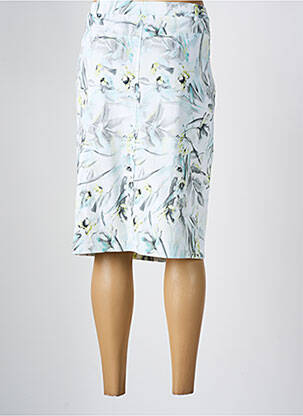 Jupe mi-longue taille haute blanc FRANK WALDER femme