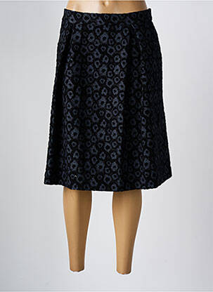 Jupe mi-longue stretch noir ANDAMIO femme