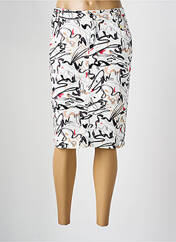 Jupe mi-longue blanc FRANCE RIVOIRE pour femme seconde vue