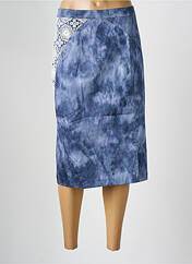 Jupe mi-longue bleu JEAN DELFIN pour femme seconde vue