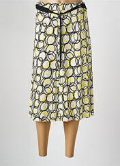 Jupe mi-longue jaune FRANK WALDER pour femme seconde vue