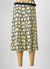 Jupe mi-longue jaune FRANK WALDER pour femme seconde vue
