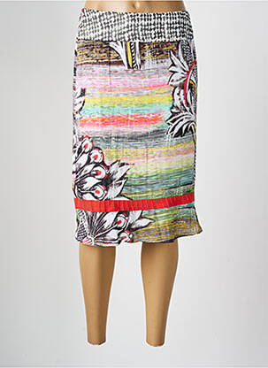 Jupe mi-longue noir FRANCE RIVOIRE pour femme