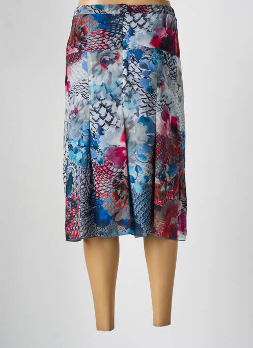 Jupe mi-longue bleu FRANCE RIVOIRE pour femme