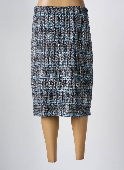 Jupe mi-longue bleu FRANCE RIVOIRE pour femme