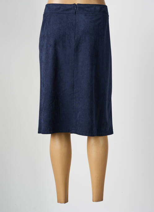Jupe mi-longue bleu FRANK WALDER pour femme