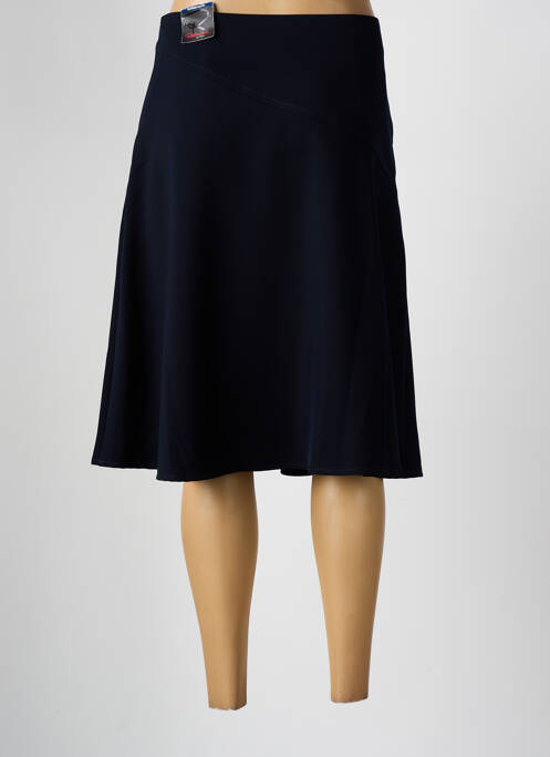 Jupe mi-longue bleu TONI pour femme