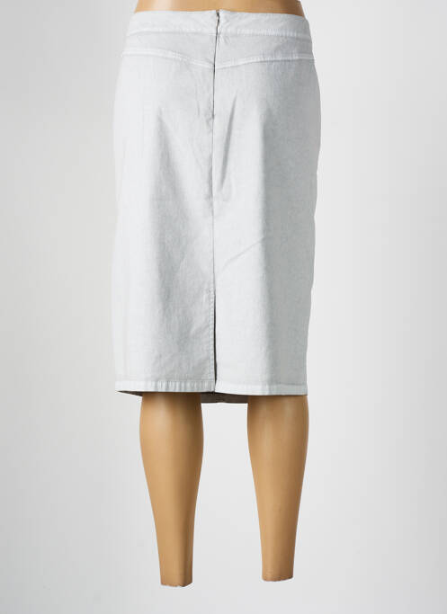 Jupe mi-longue gris FRANK WALDER pour femme
