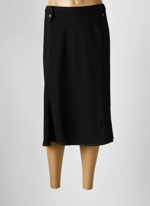 Jupe mi-longue noir FRANCE RIVOIRE pour femme