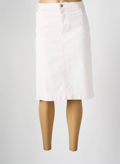 Jupe mi-longue rose FRED SABATIER pour femme