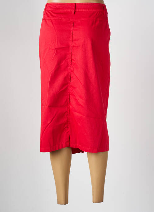 Jupe mi-longue rouge FRANCE RIVOIRE pour femme