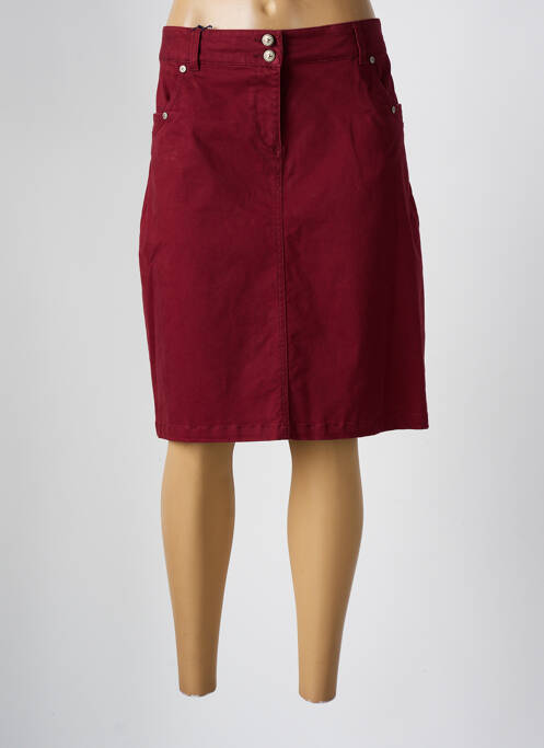 Jupe mi-longue rouge THALASSA pour femme