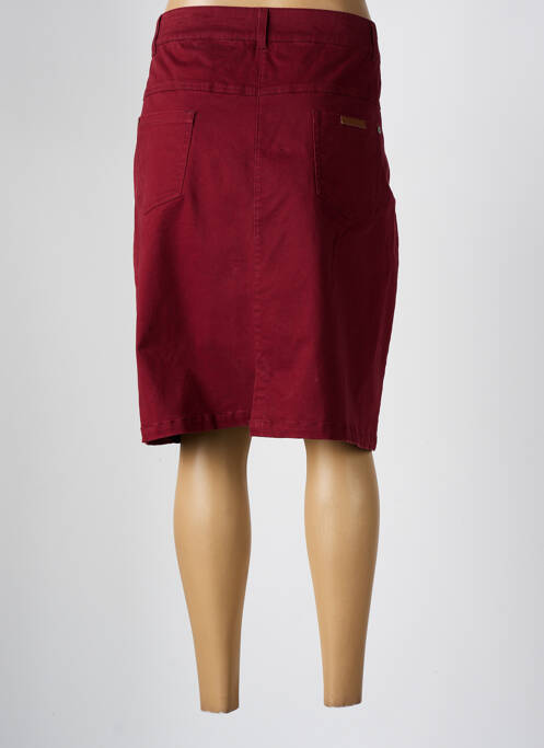 Jupe mi-longue rouge THALASSA pour femme