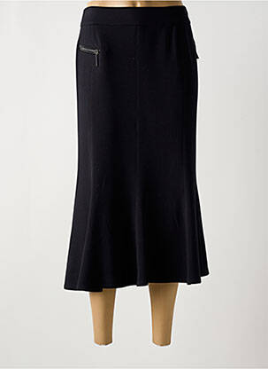 Jupe longue fermeture zippée au dos noir FRANK WALDER femme