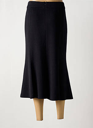 Jupe longue fermeture zippée au dos noir FRANK WALDER femme