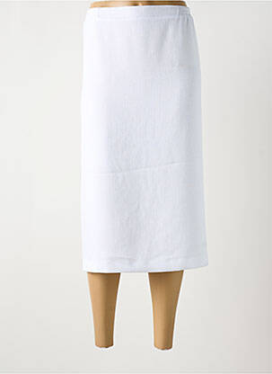 Jupe mi-longue coupe droite blanc SOMMERMANN femme