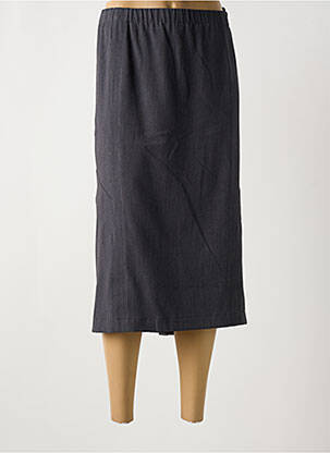 Jupe mi-longue coupe droite gris CHALOU femme