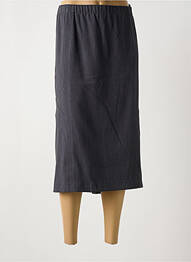 Jupe mi-longue stretch gris CHALOU femme